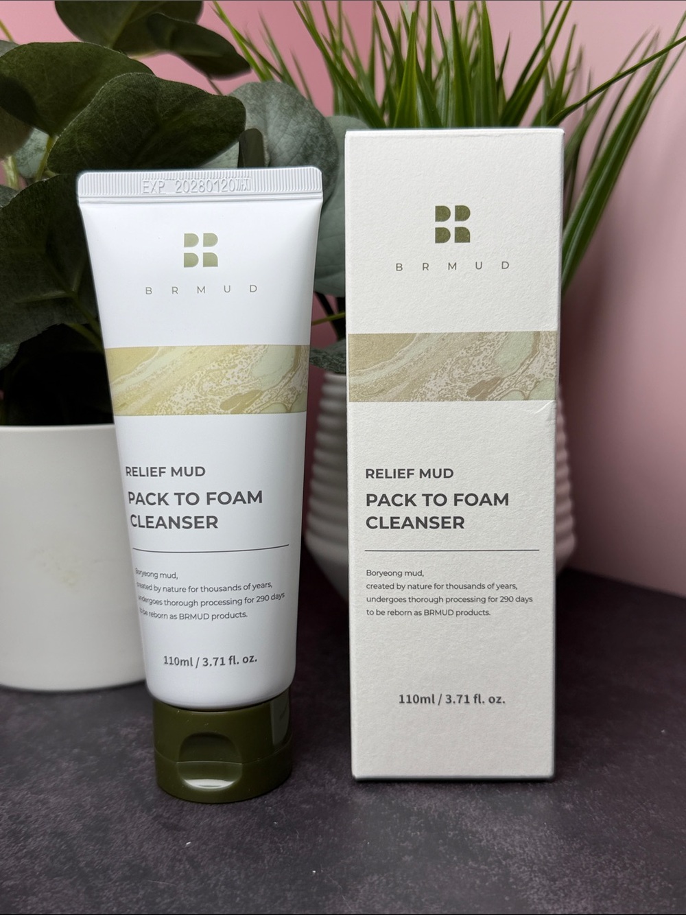 Relief Mud Pack-to-Foam Cleanser — Olive Green